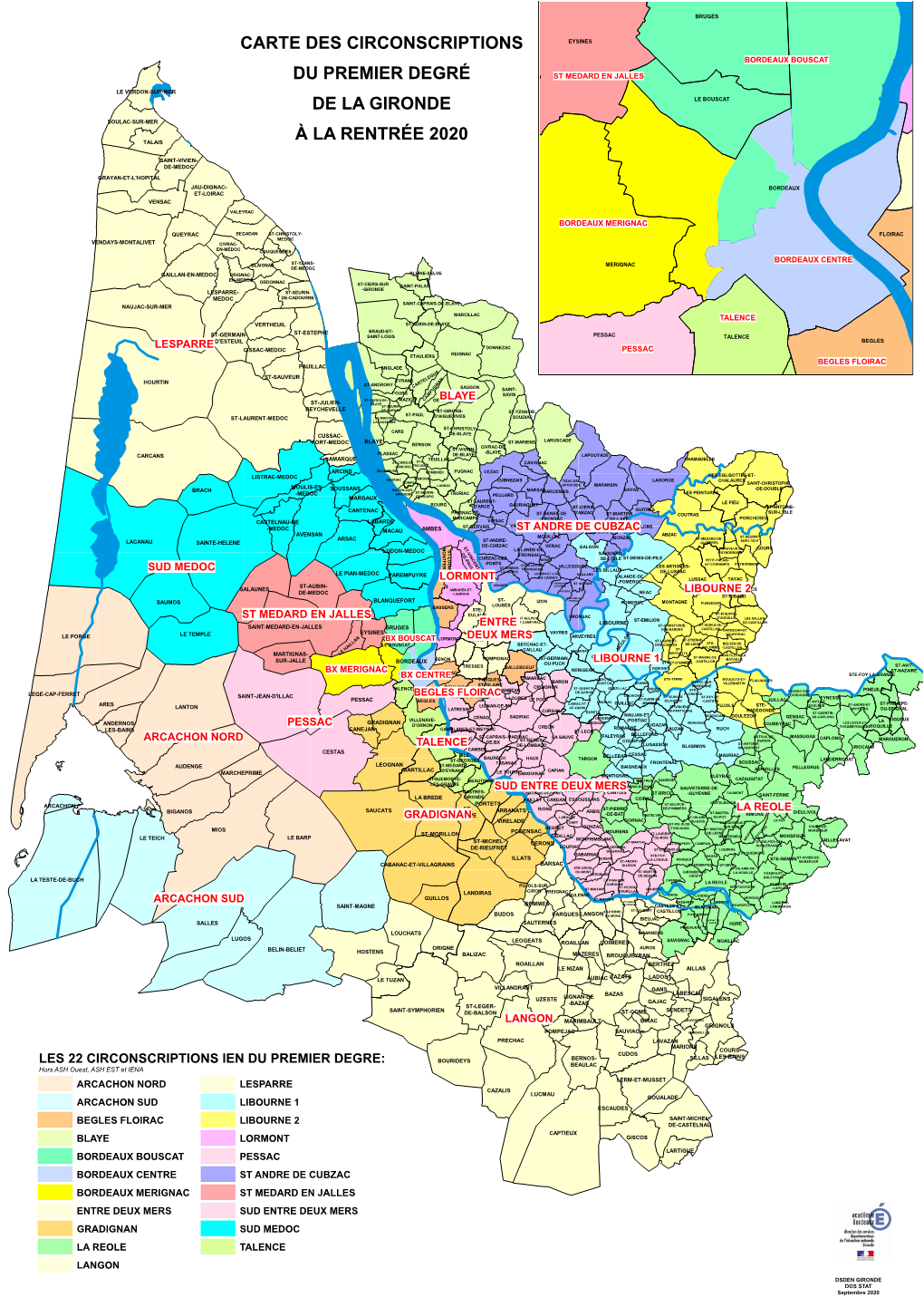 Carte Des Circonscriptions IEN Gironde