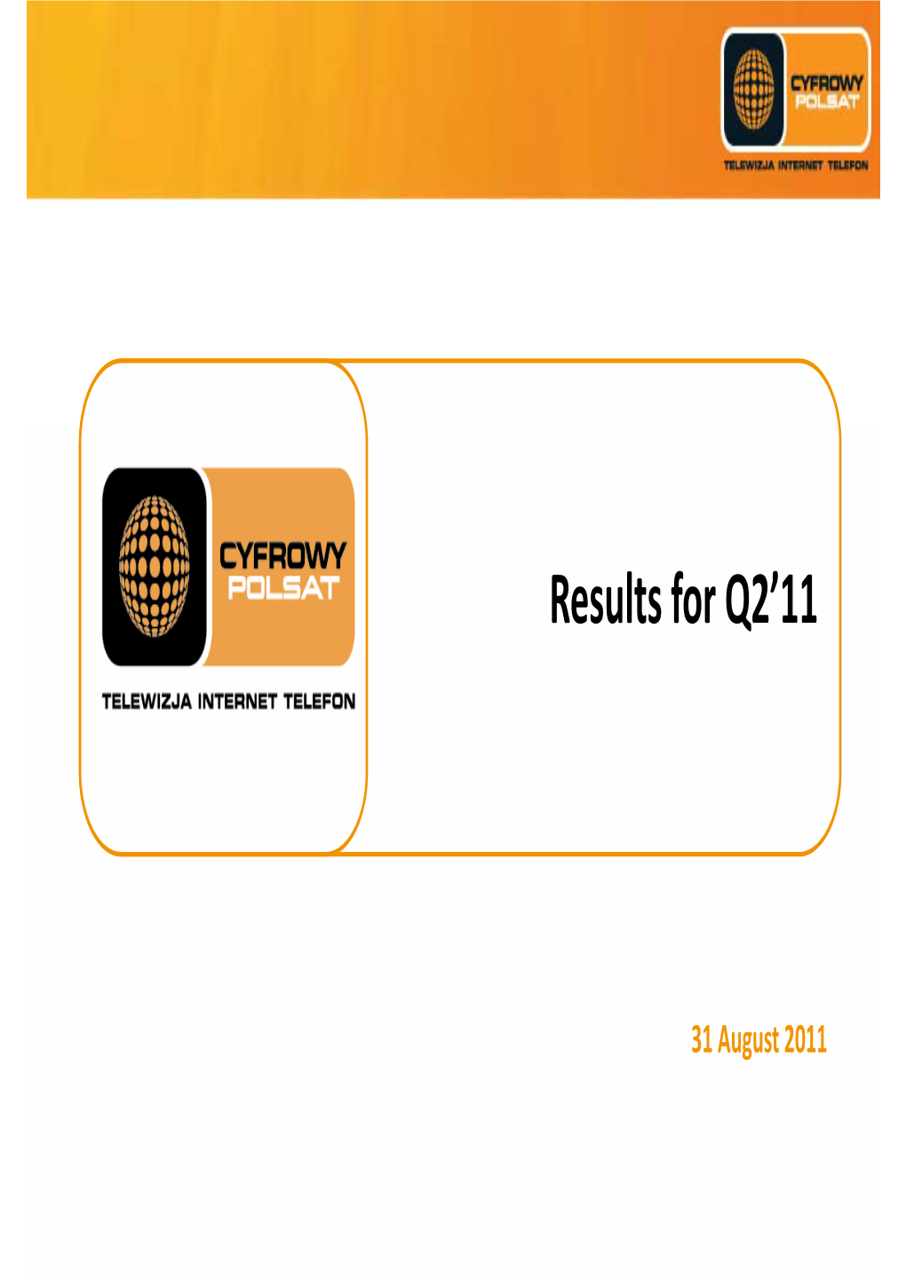Results for Q2'11