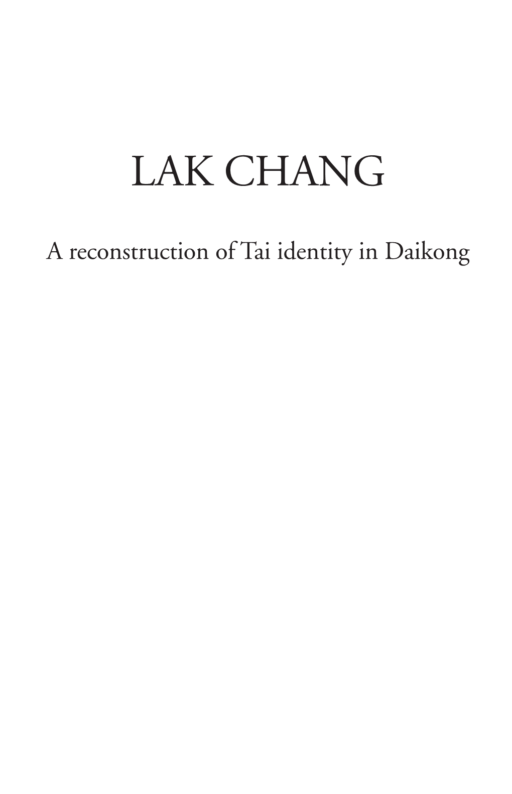 The Ethnography of Tai Yai in Yunnan