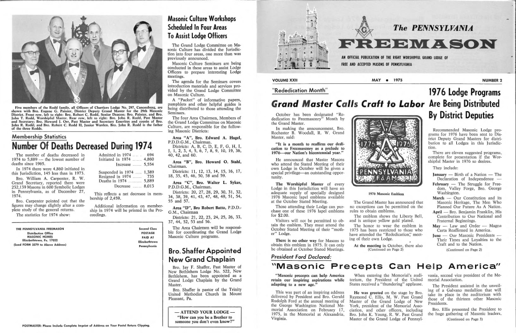 May 1975 Vol. XXII, No. 2