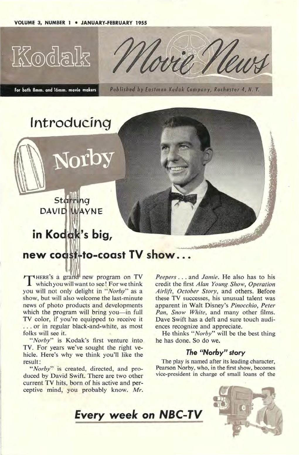 Kodak Movie News; Vol. 3, No. 1; Jan