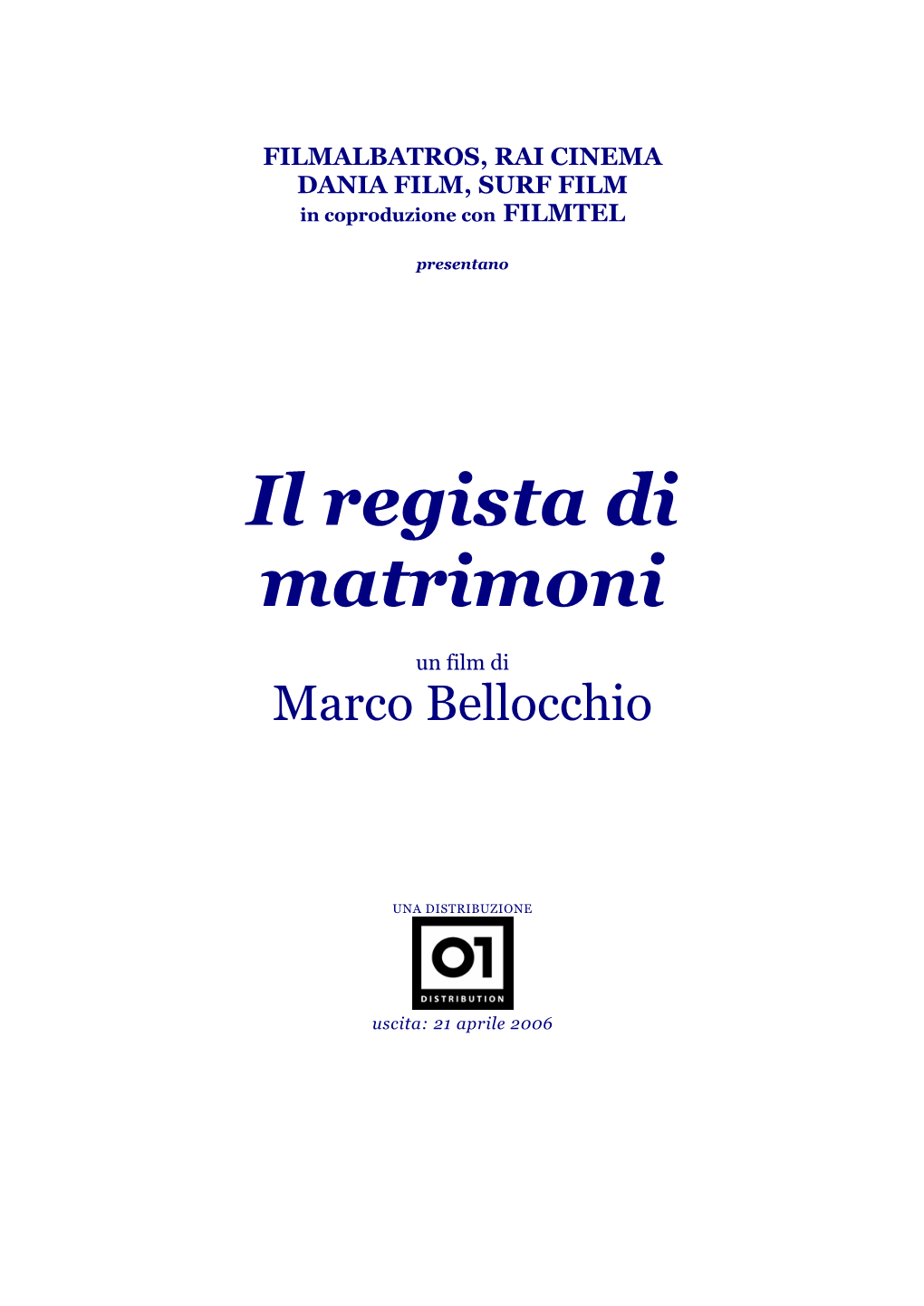 Il Regista Di Matrimoni