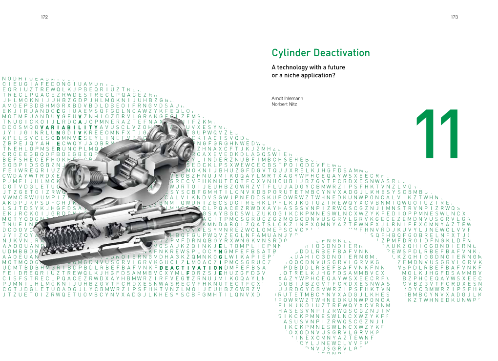 Cylinder Deactivation: a Technology with a Future Or a Niche Application?: Schaeffler Symposium