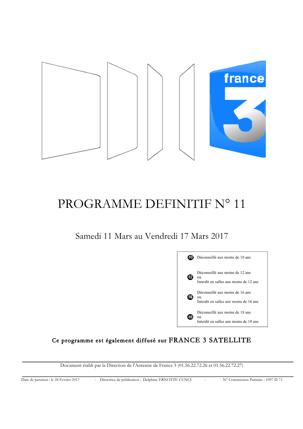 Programme Definitif N° 11