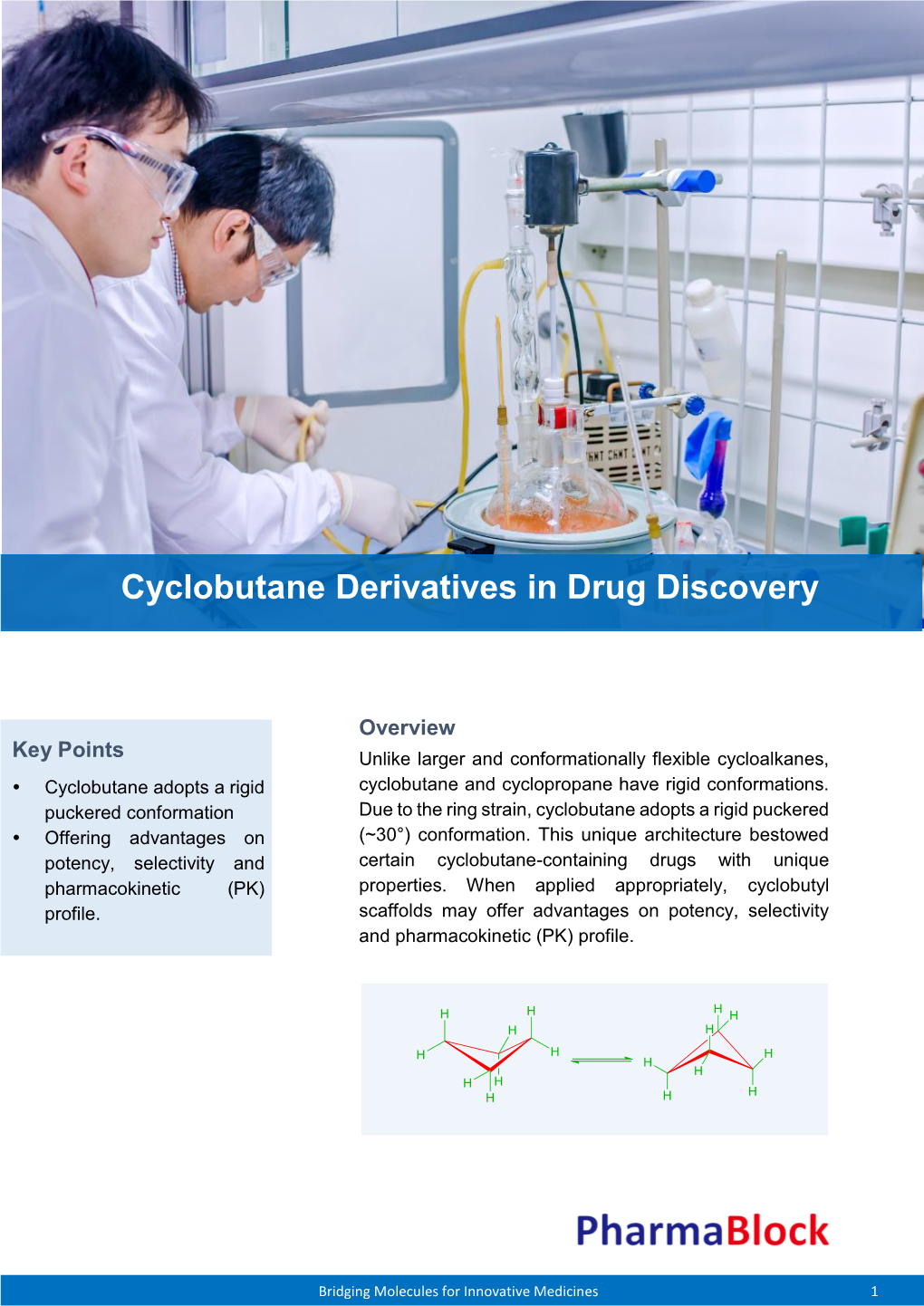 Cyclobutane Derivatives in Drug Discovery