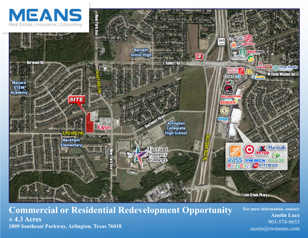 Commercial Or Residential Redevelopment Opportunity