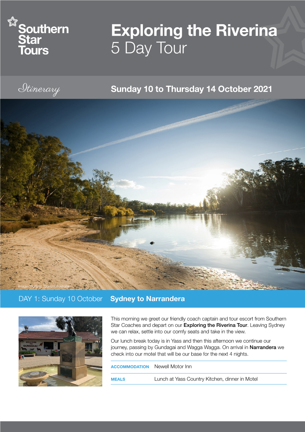 Exploring the Riverina 5 Day Tour