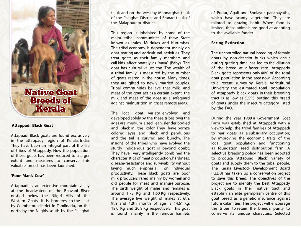 Native Goat Breeds of Kerala