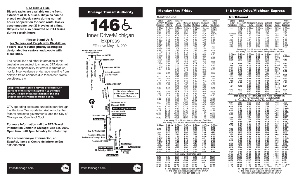 Inner Drive/Michigan Express Exteriors of CTA Buses