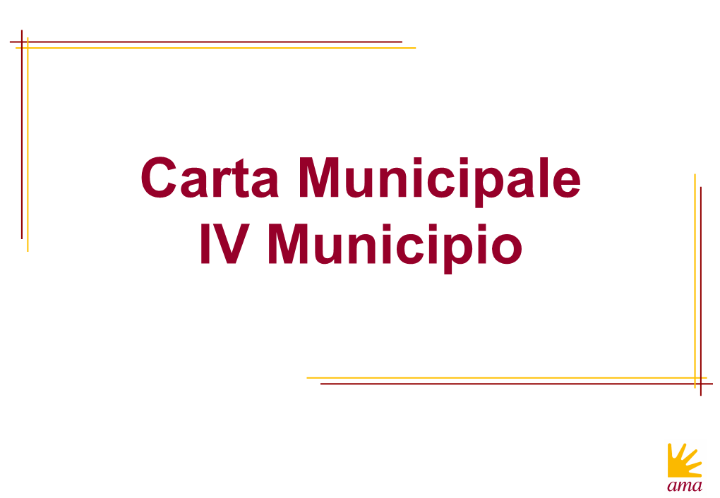 Carta Municipale IV Municipio Quadro Di Insieme Roma Capitale