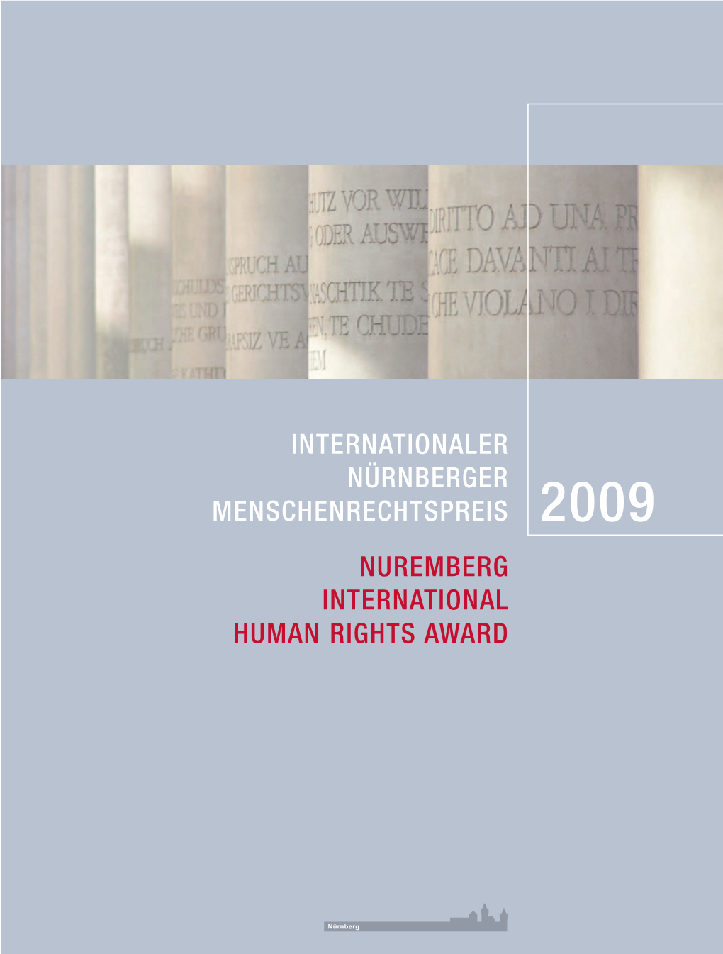 Broschüre Menschenrechtspreis 2009