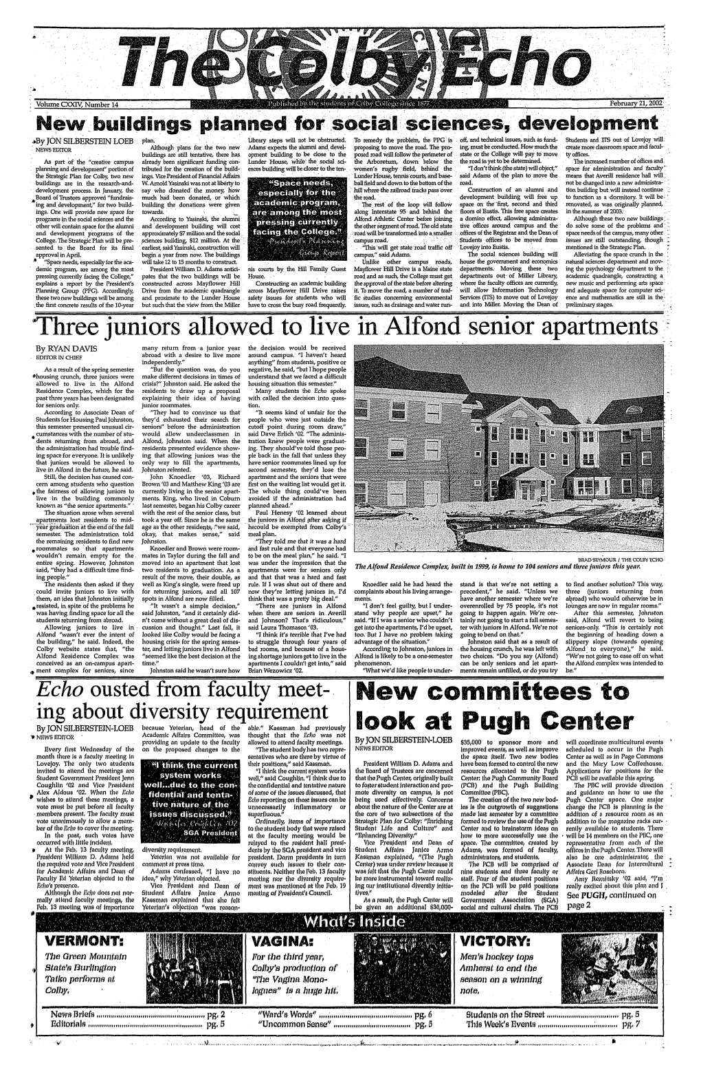 Three Juniors Allowed to Live in Alfond Senior Apartments