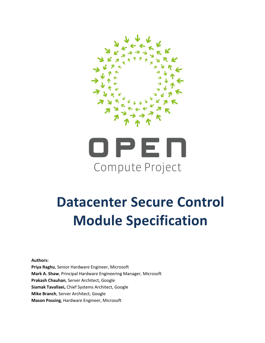 OCP DC-SCM Specification