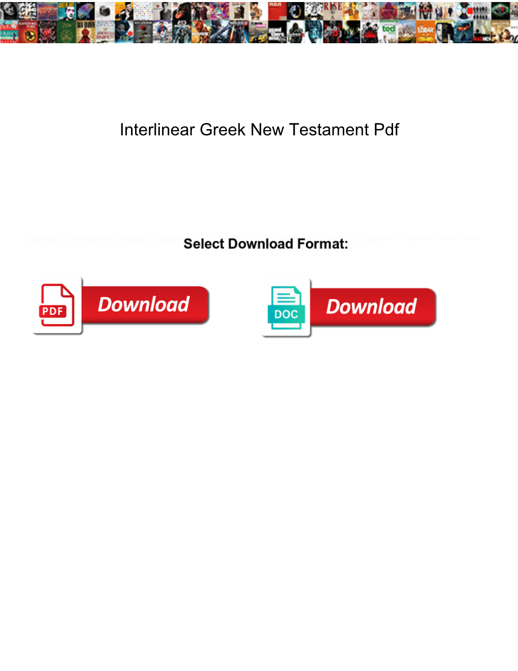 Interlinear Greek New Testament Pdf