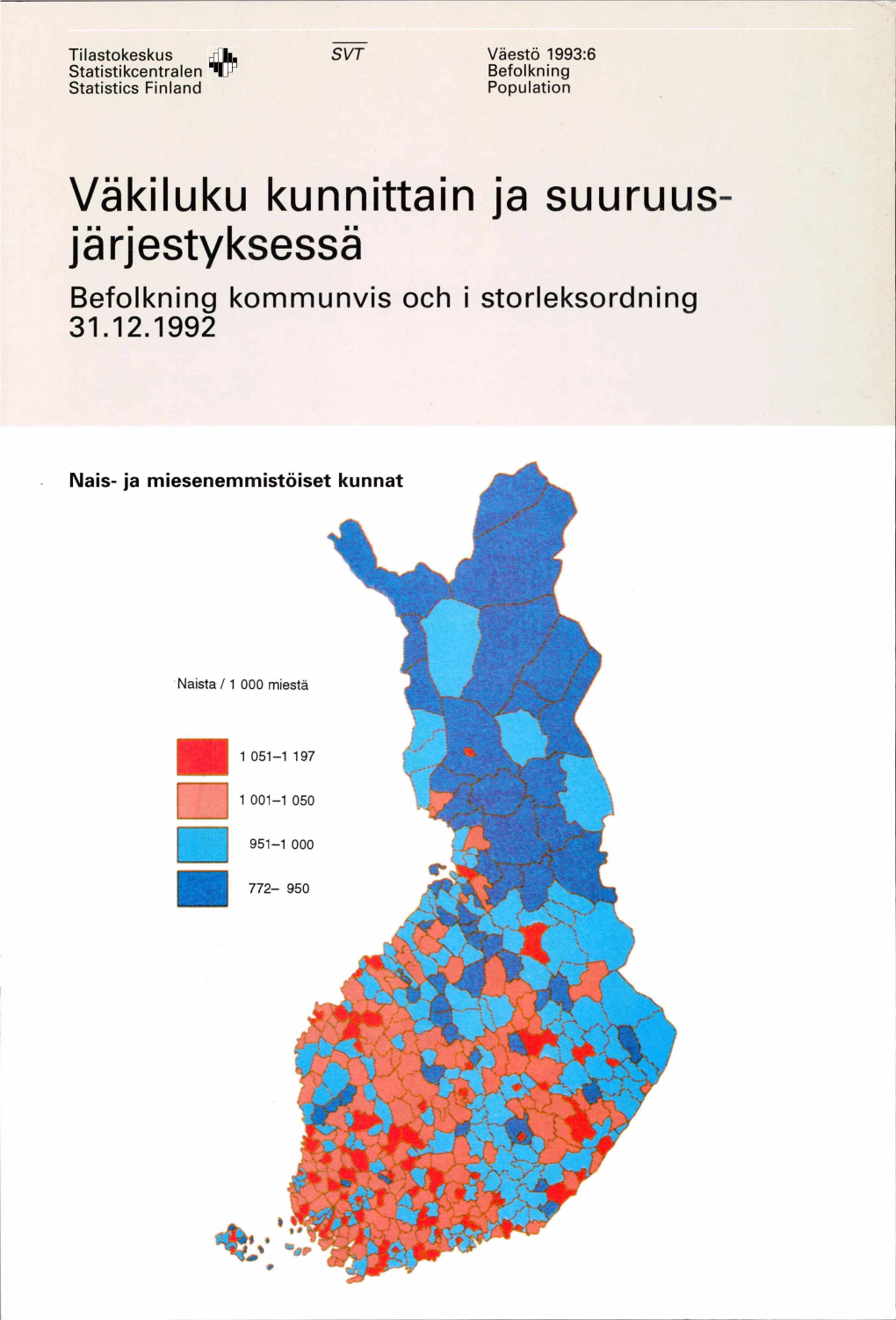 Väkiluku Kunnittain Ja Suuruus Järjestyksessä