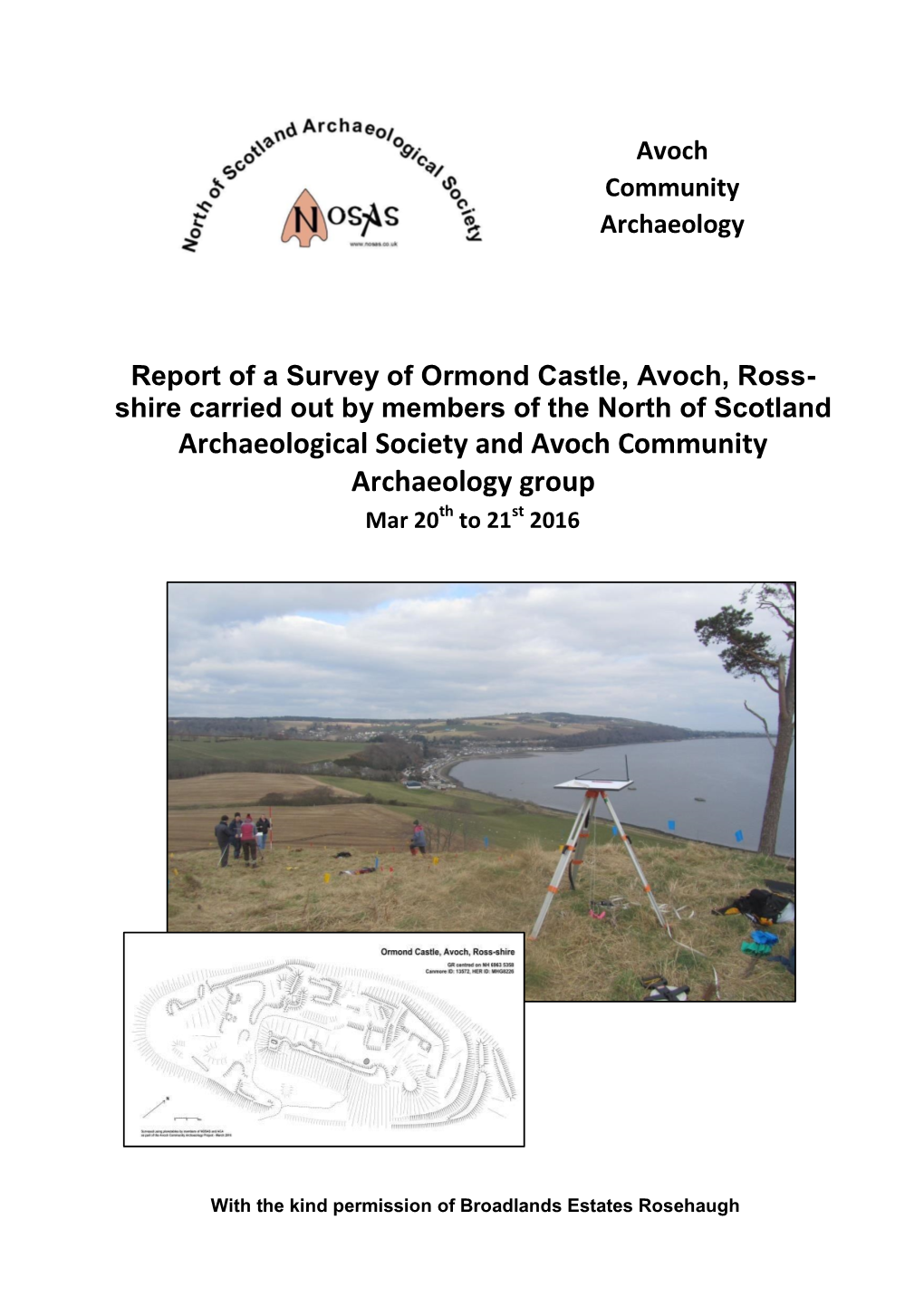 Archaeological Society and Avoch Community Archaeology Group Th St Mar 20 to 21 2016