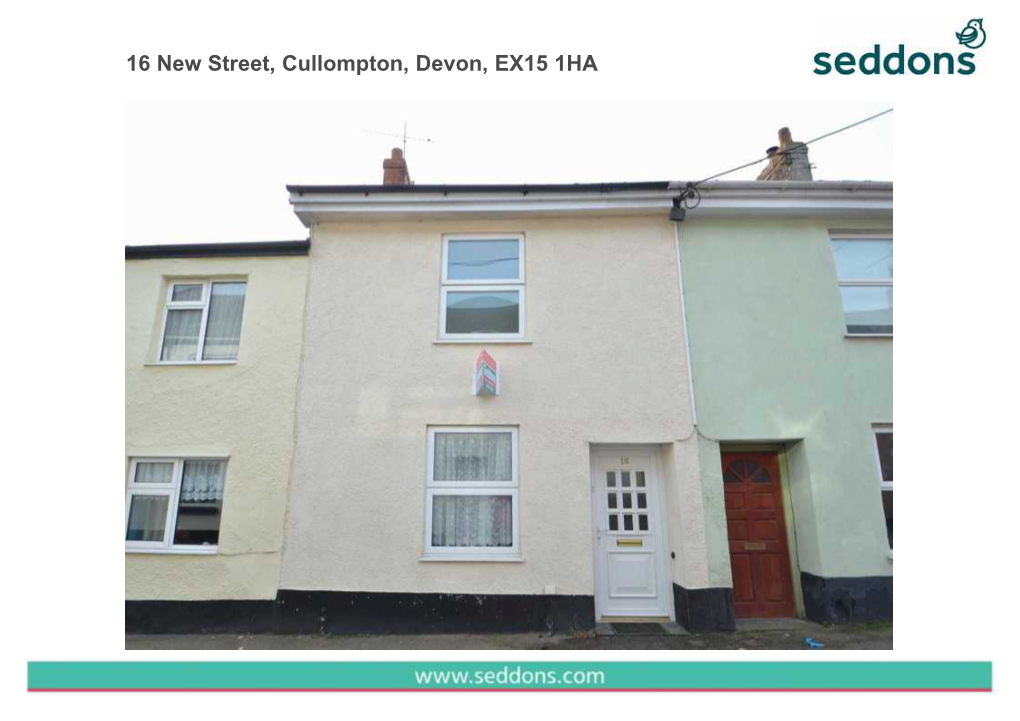 16 New Street, Cullompton, Devon, EX15 1HA Floor Plans for Layout Identification Purposes Only