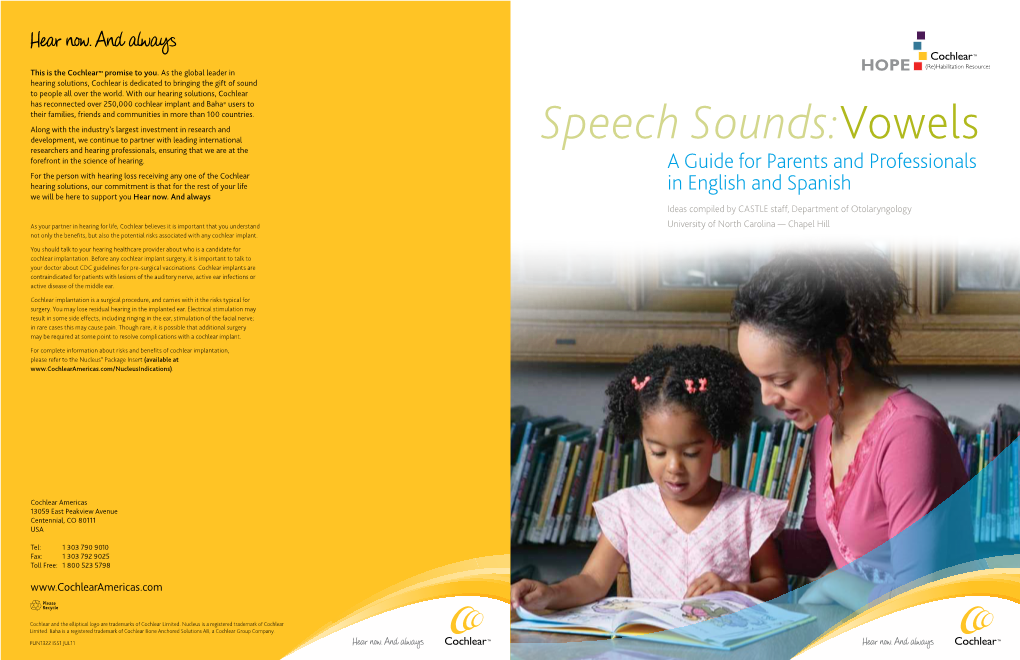 Speech Sounds Vowels HOPE