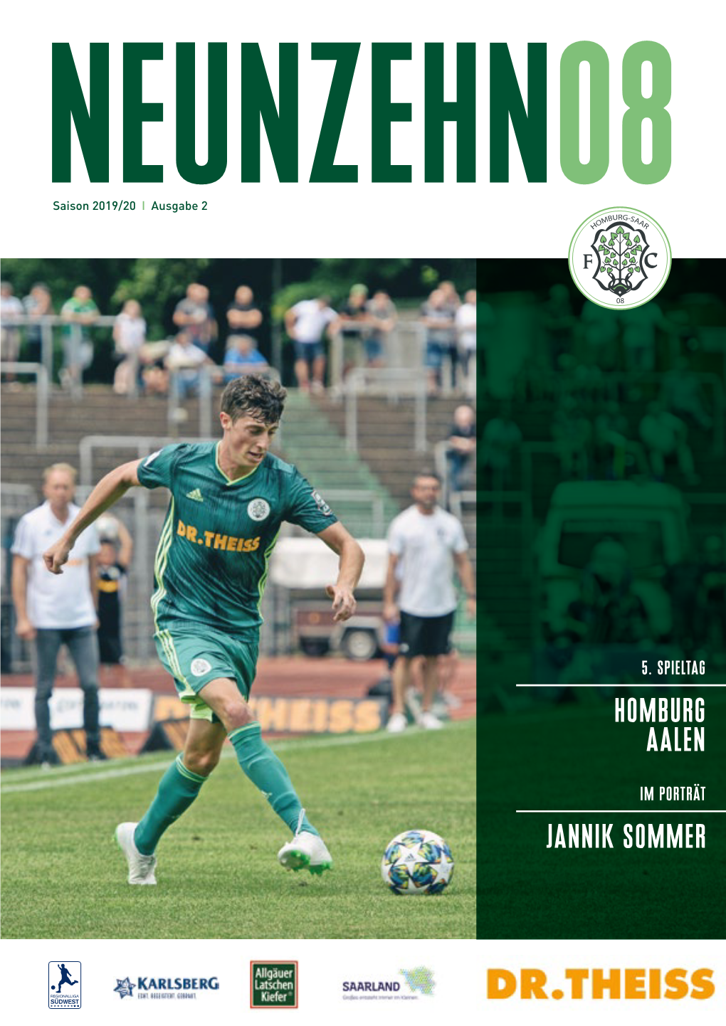 Stadionheft FC 08 Homburg – Vfr Aalen