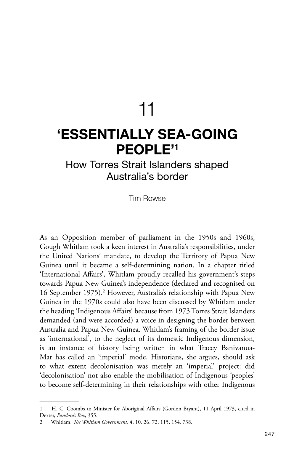 How Torres Strait Islanders Shaped Australia's Border