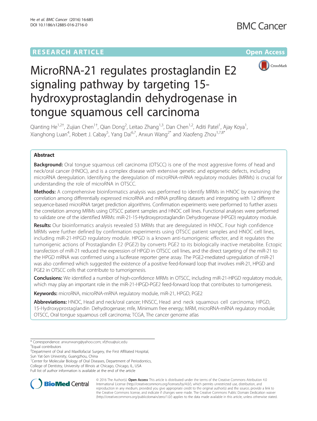 Downloaded the Rnaseq and Mirnaseq Profiling Taining DAPI (Invitrogen) Following the Manufacturer’S Datasets on 12 OTSCC and Paired Normal Tissue Samples Protocol