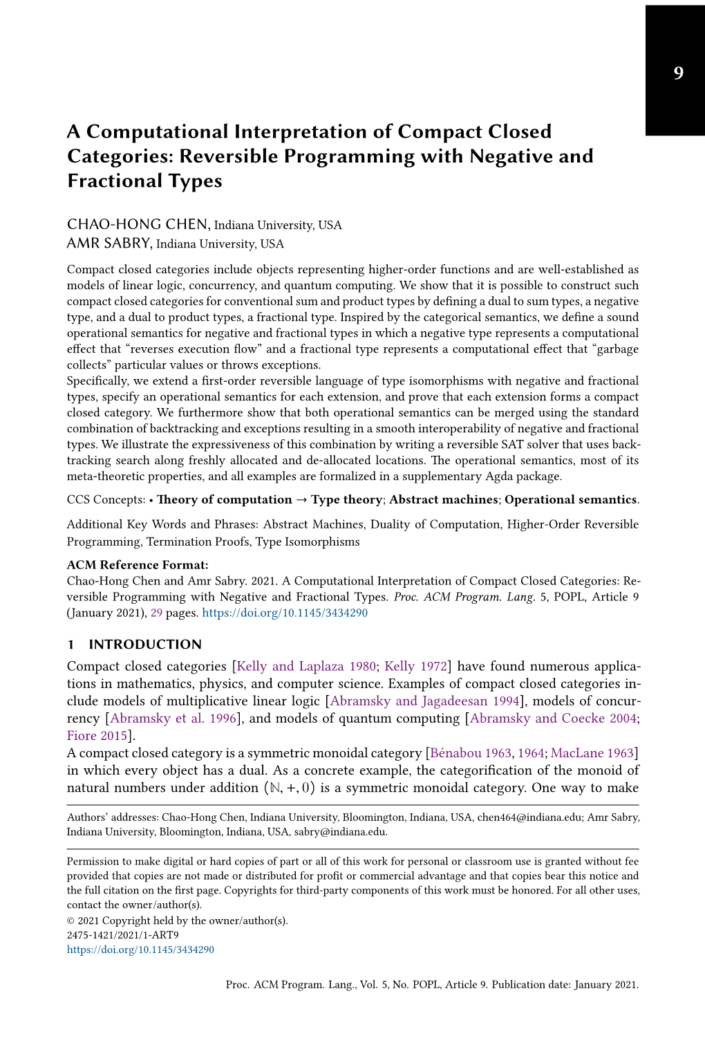 Reversible Programming with Negative and Fractional Types