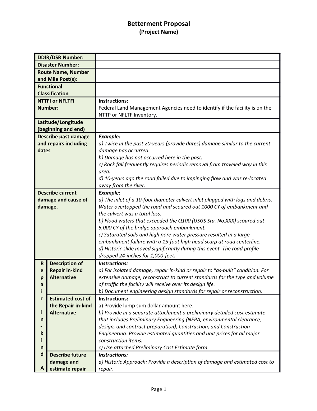 Betterment Proposal