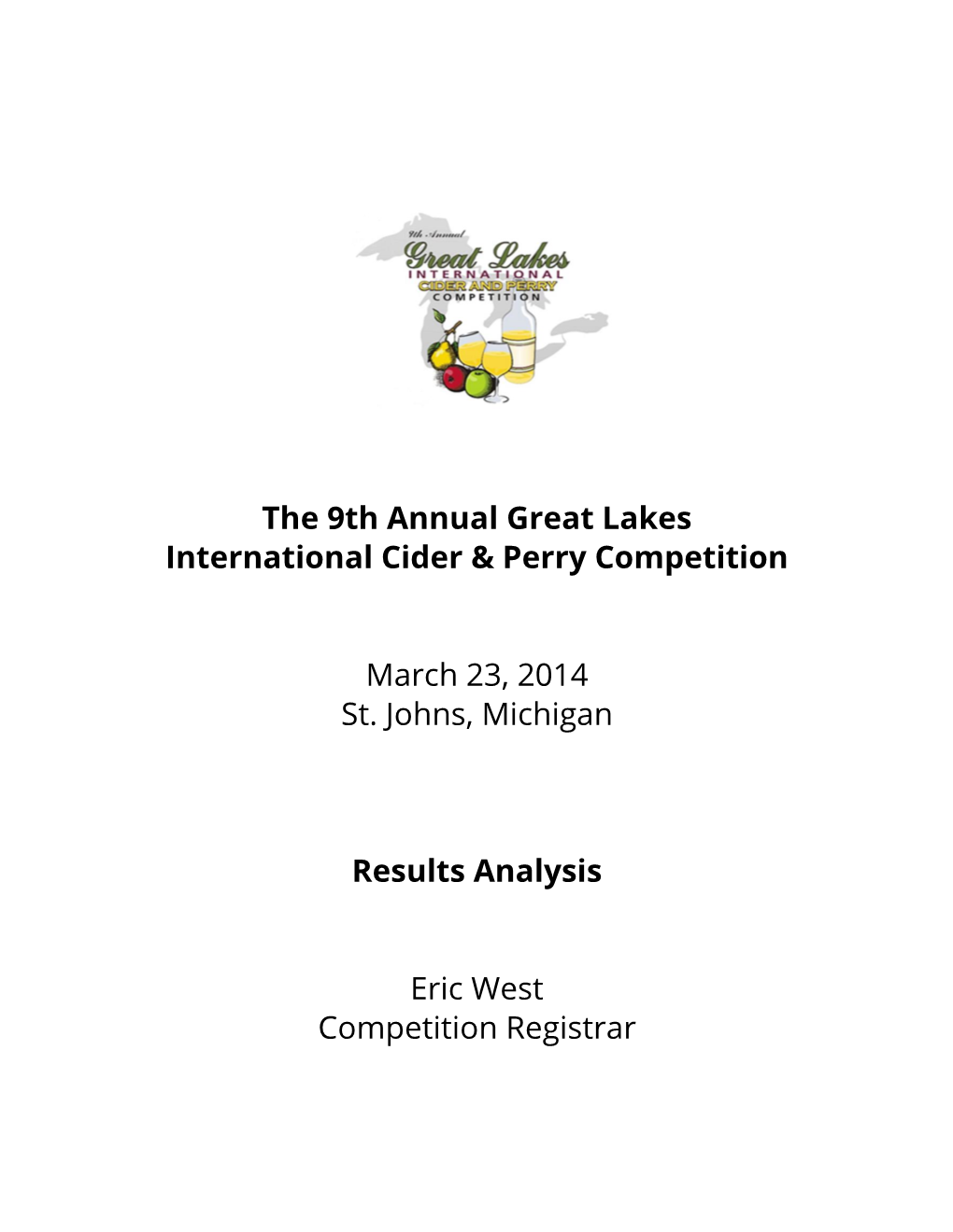 The 9Th Annual Great Lakes International Cider & Perry