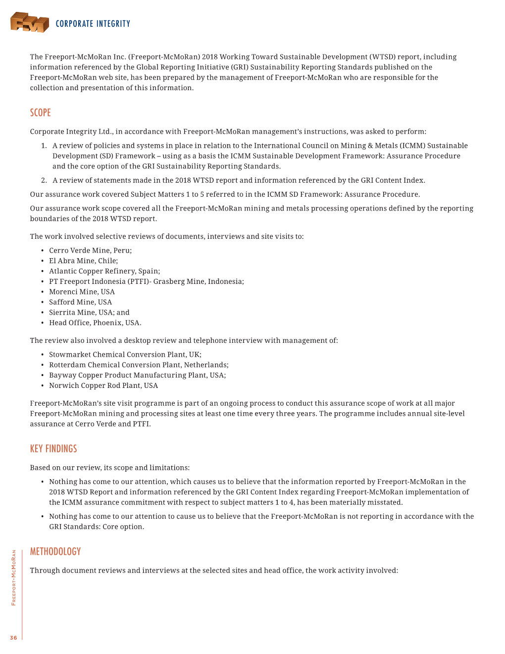 Scope Key Findings Methodology