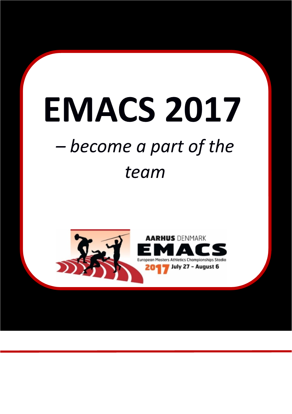 EMACS 2017 – Become a Part of the Team Welcome to EMACS!