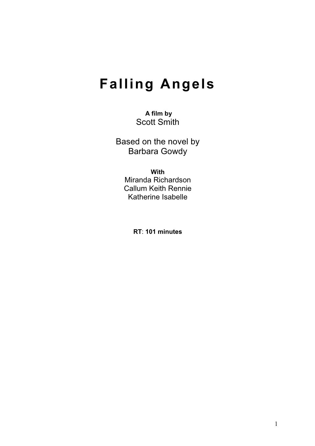 Press Kit Falling Angels