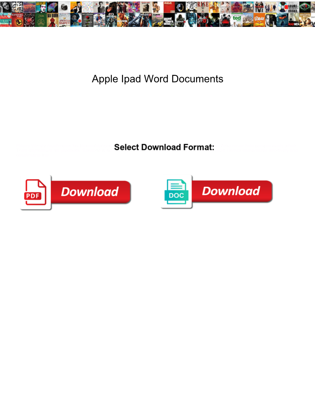 Apple Ipad Word Documents