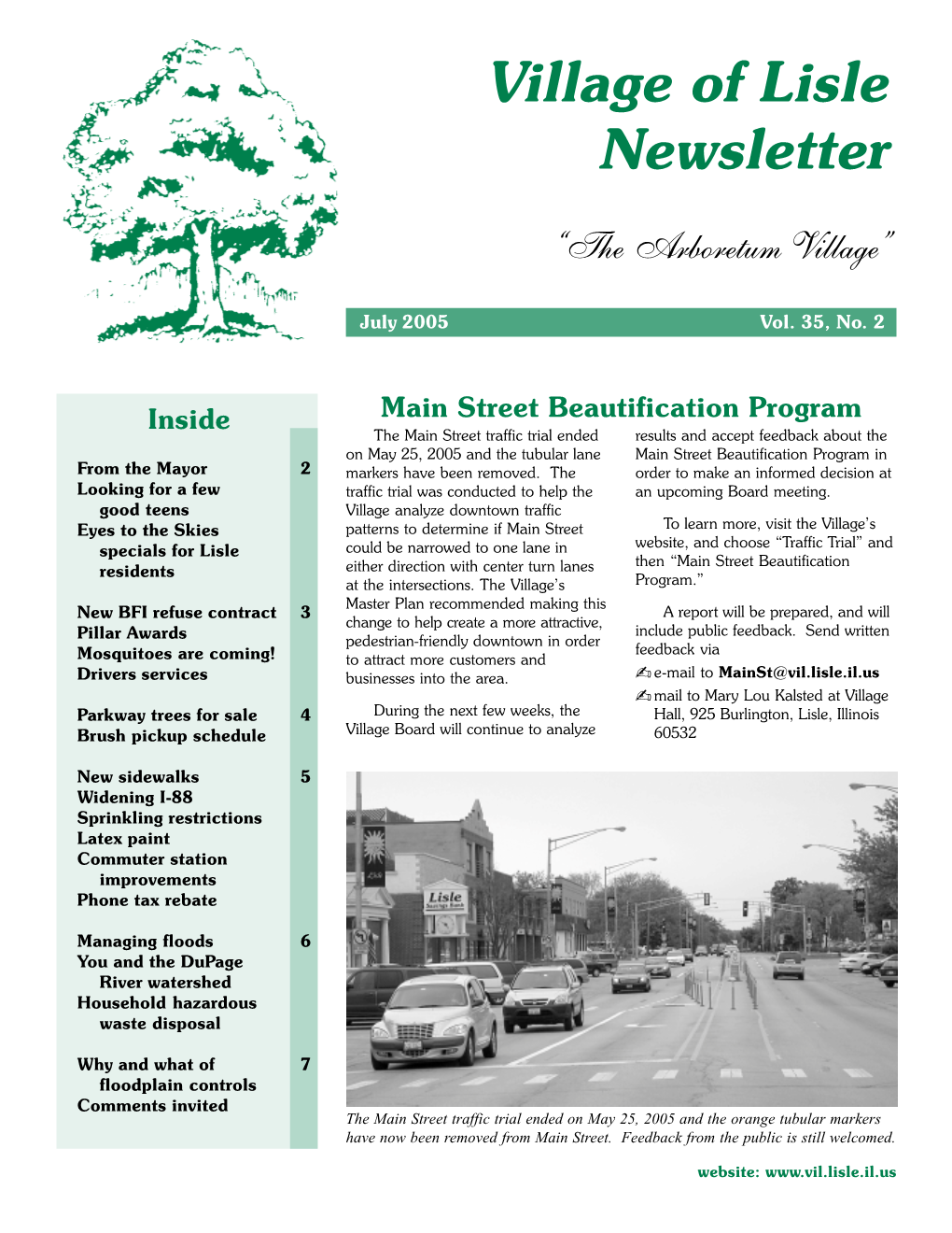 Village Newsletter: July 2005