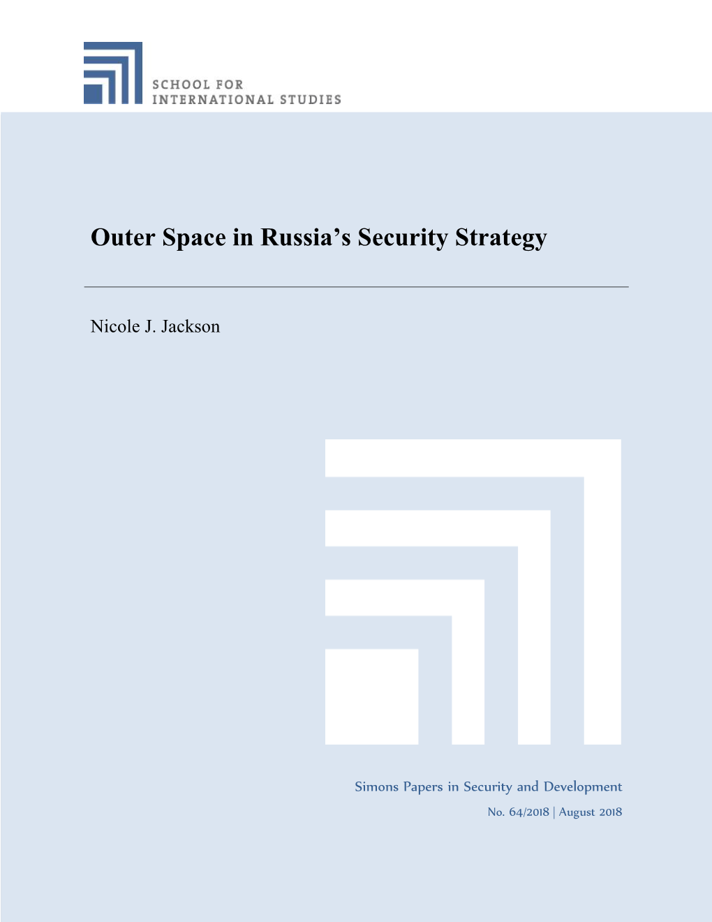 Outer Space in Russia's Security Strategy