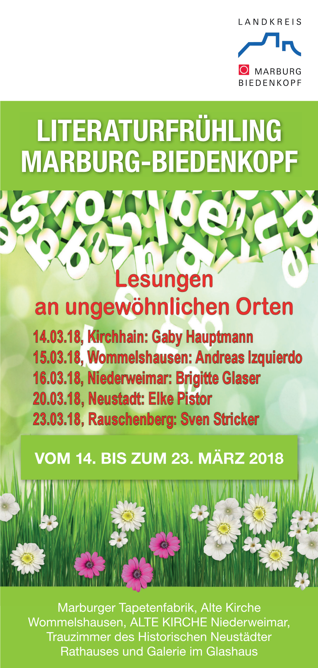 Broschüre Literaturfrühling 2018