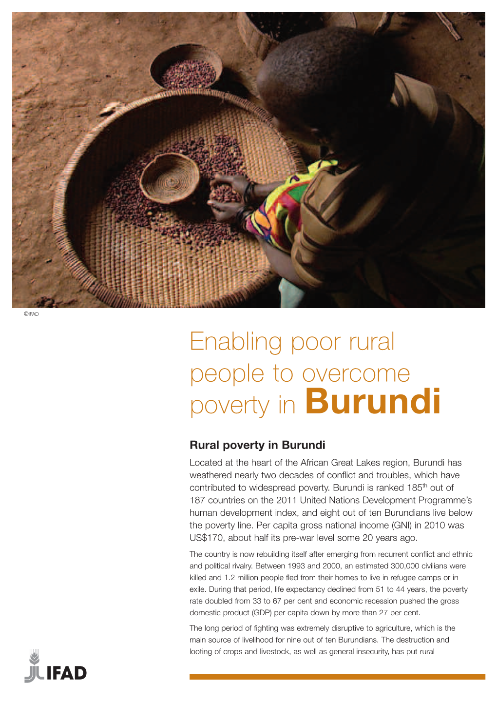 Enabling Poor Rural People to Overcome Poverty in Burundi