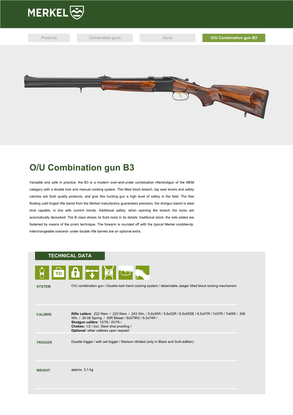 O/U Combination Gun B3