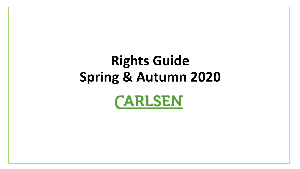 Frankfurt Rights Guide 2020