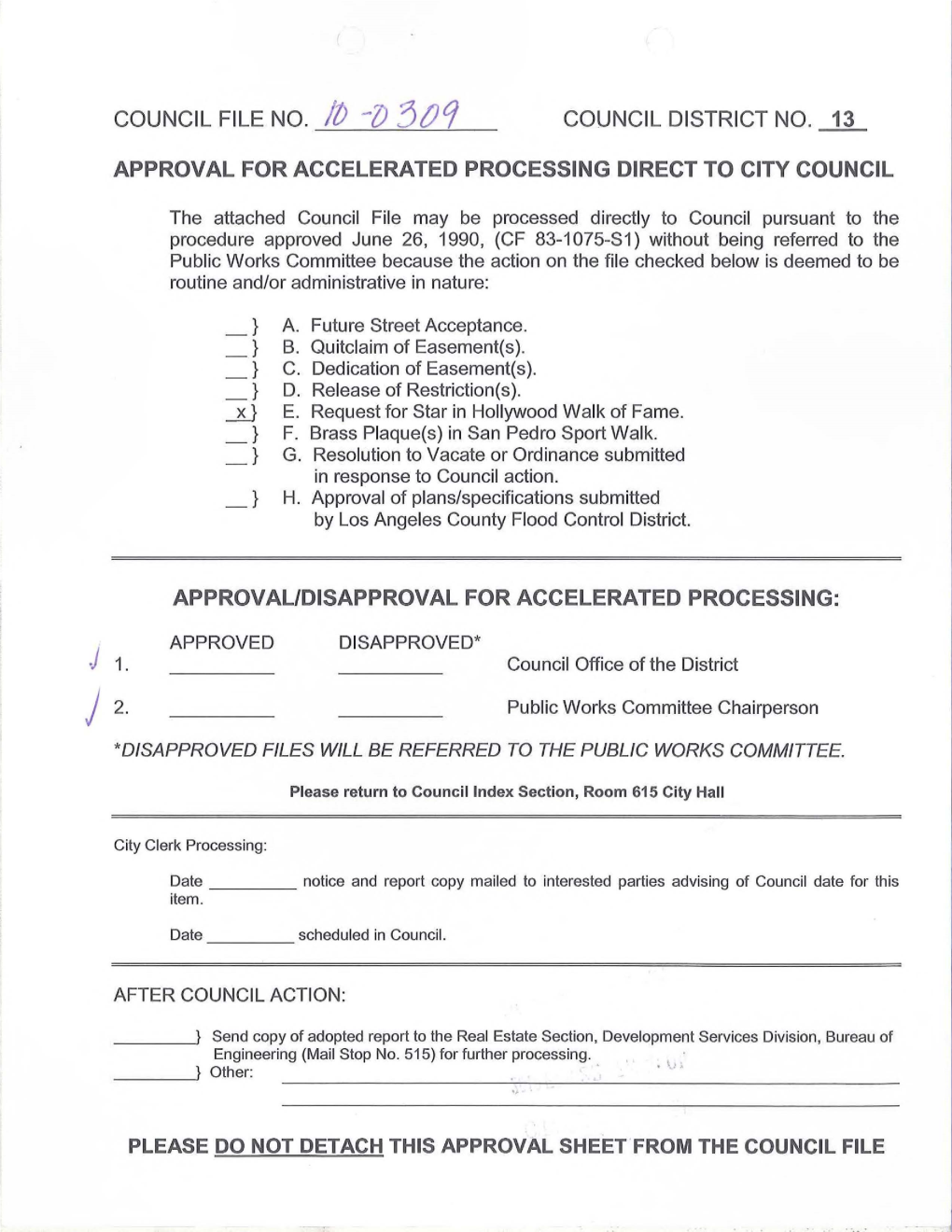 1) 3Tjcj COUNCIL DISTRICT NO. 13