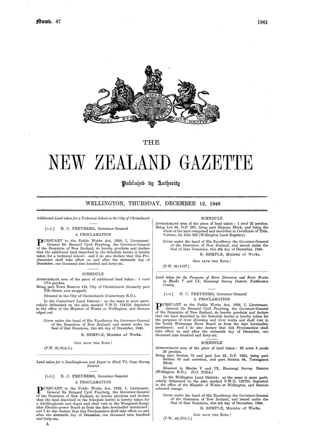 New Zealand Gazette