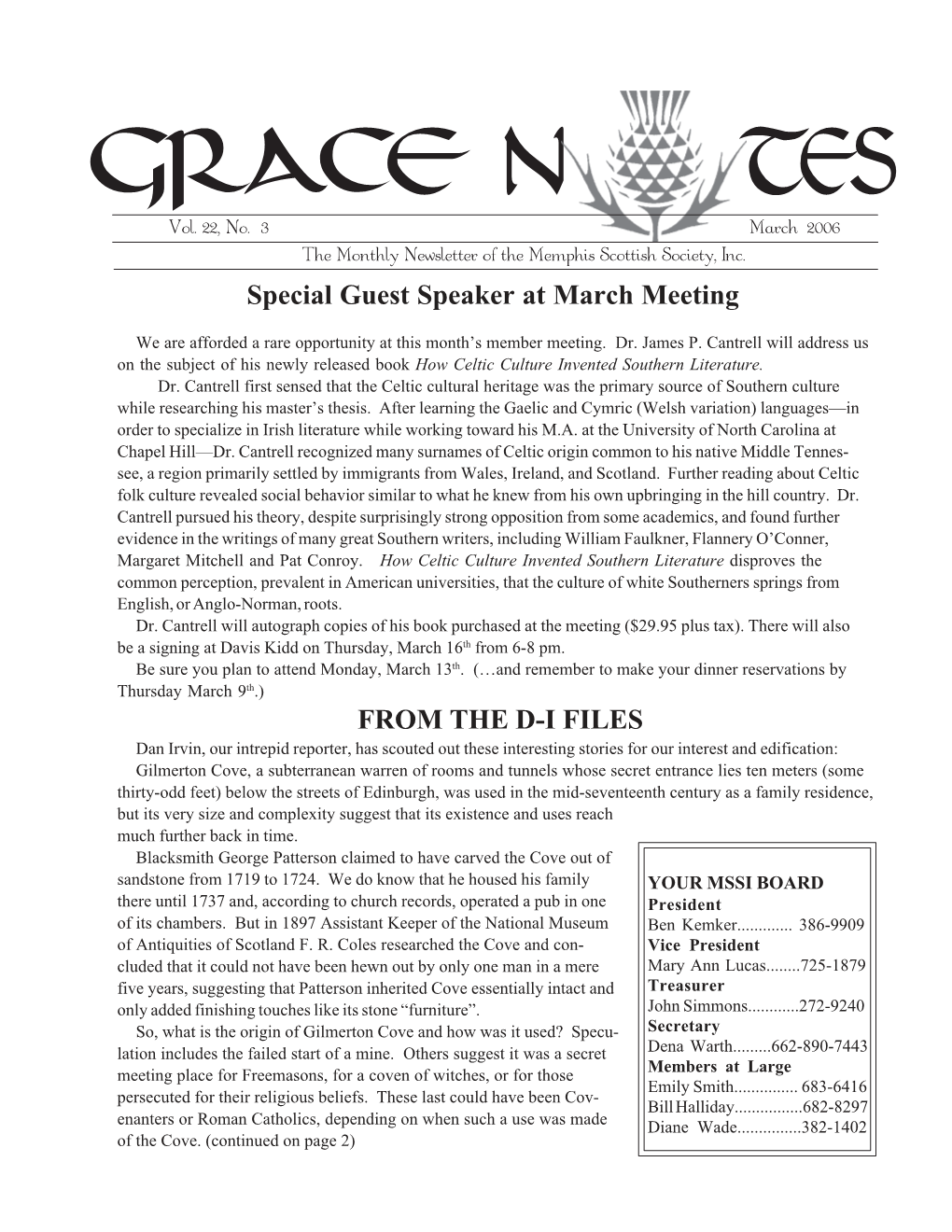 March 2006 GRACE N TES Vol