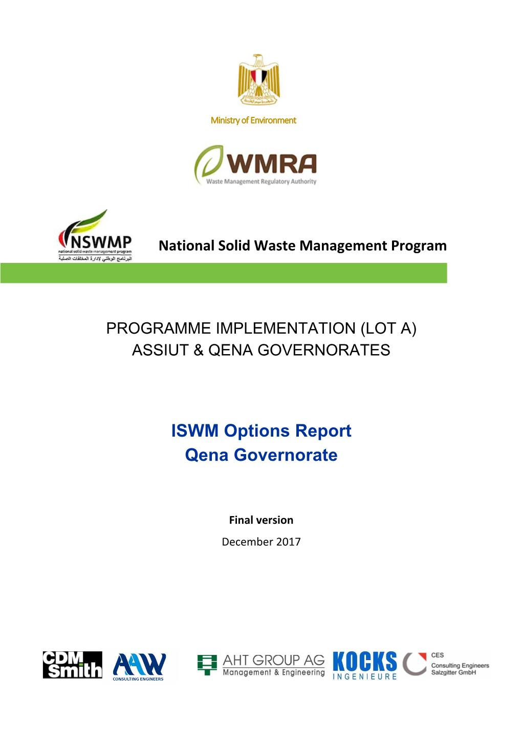 ISWM Options Report Qena Governorate