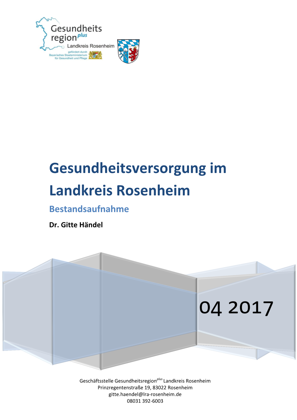 Gesundheitsversorgung Im Landkreis Rosenheim Bestandsaufnahme Dr