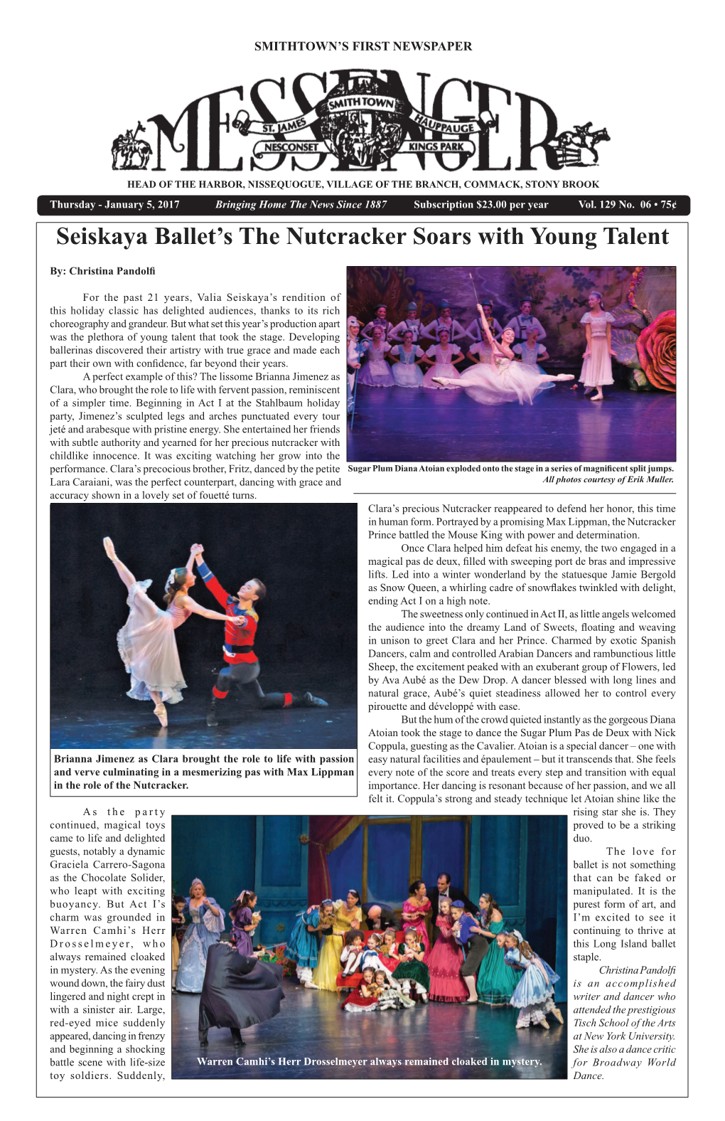 Seiskaya Ballet's the Nutcracker Soars with Young Talent