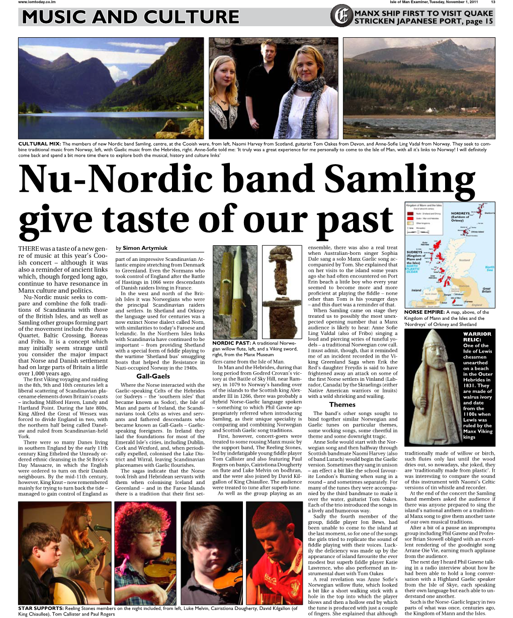 Nu-Nordic Band Samling Give Taste of Our Past