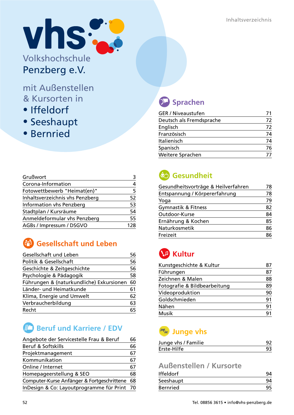 Penzberg E.V. • Iffeldorf • Seeshaupt • Bernried