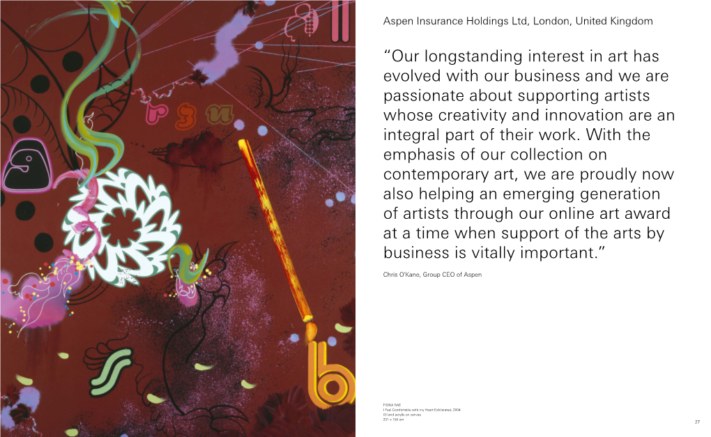 Global Corporate Collections, Aspen and Contemporary Art