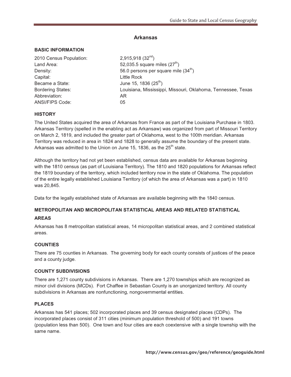 Guide to State and Local Census Geography