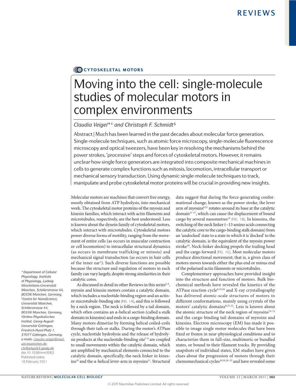 Review of Molecular Motors