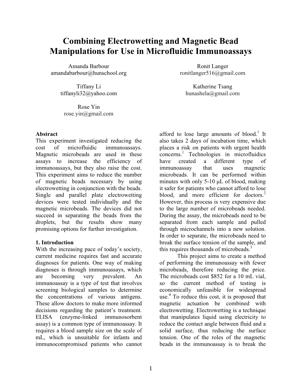 Combining Electrowetting and Magnetic Bead Manipulations for Use in Microfluidic Immunoassays